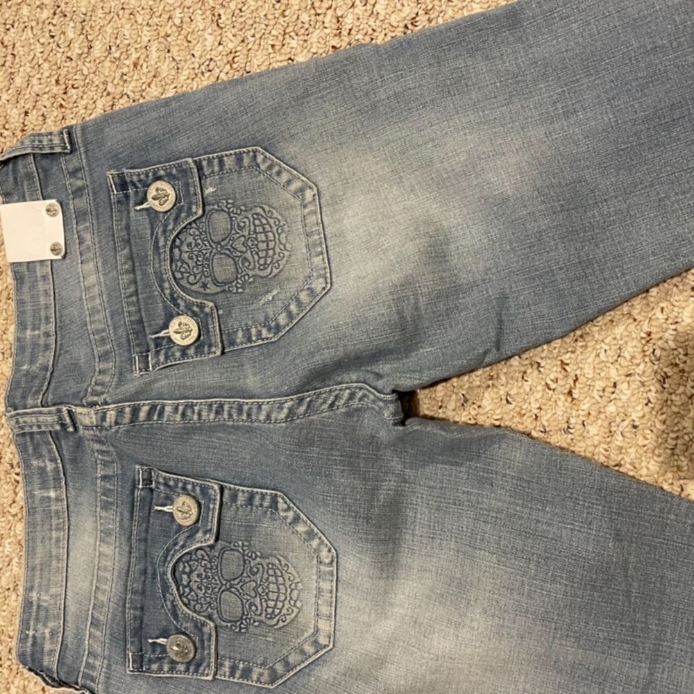 LBJC White Tag Distressed Jeans